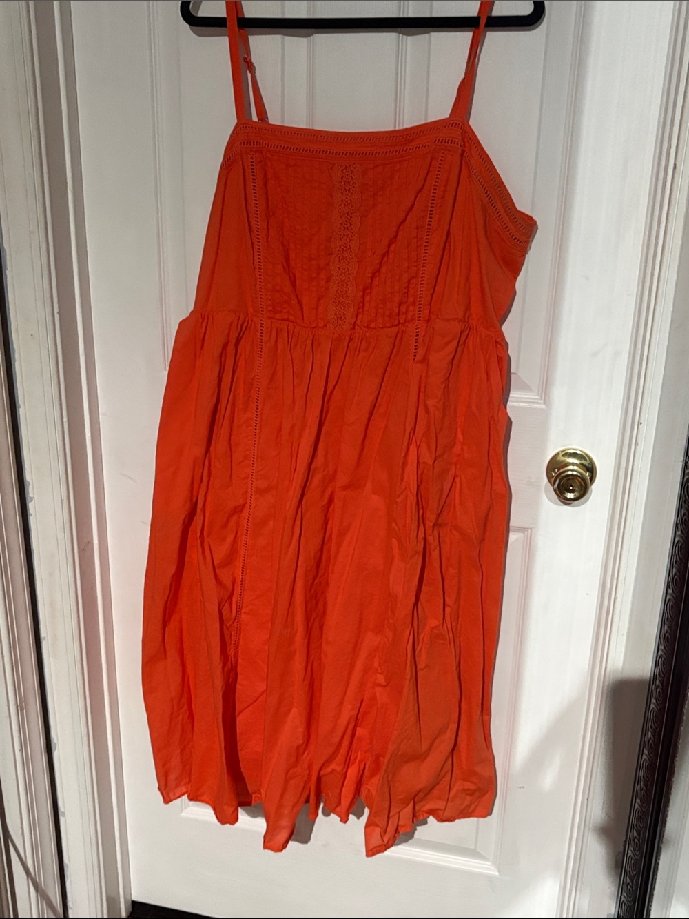 torrid Orange Circle dresswith Spaghetti Straps